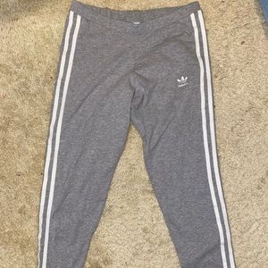 Adidas gray signature leggings